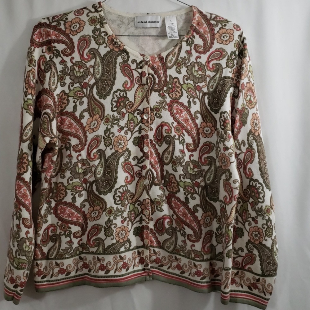 Alfred Dunner paisley sweater